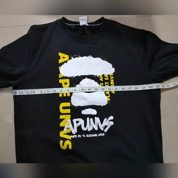 Aape sweatshirt black size 2XL - Picture 6 of 9